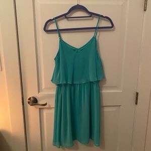 Teal Mini Dress